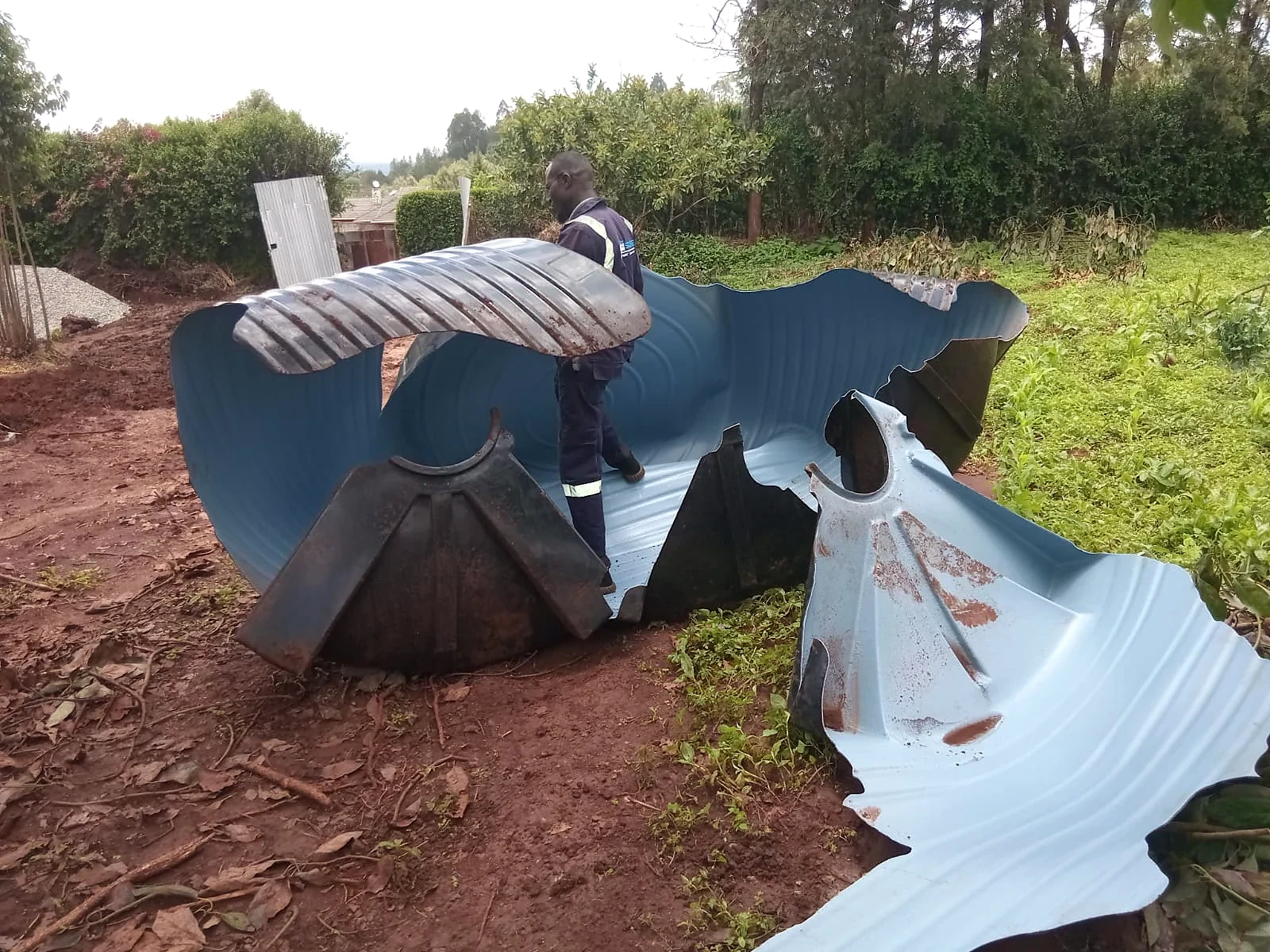 A shattered tank rebuilt section by section â before repair